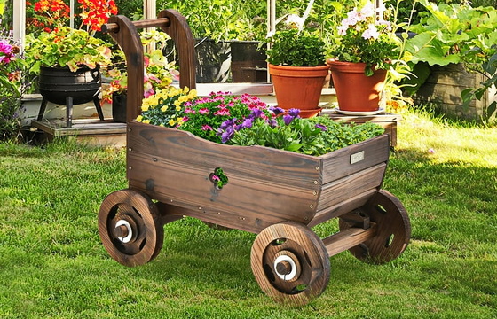 Тачка садова квітник