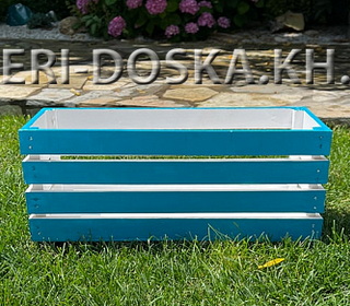 ящик деревянный синий