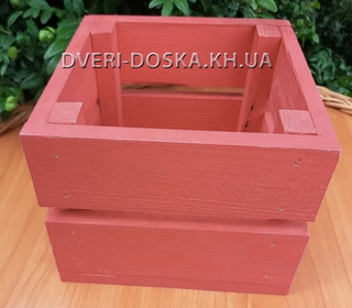 ящик деревянный красный